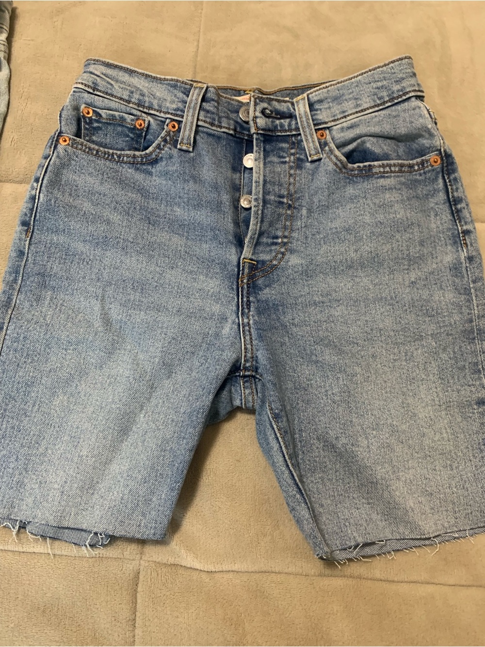 Women's Classic Light Blue Denim Boy Shorts